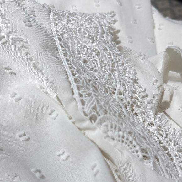 SHEIN White Lace Mini Dress - Picture 2 of 2